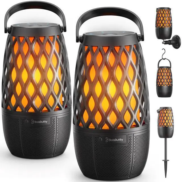 Main image of Outdoor Speakers Gifts for Men Bluetooth Speaker with Lights Multi-Sync up to 100 Speakers Auto-Pairing HD Stereo Sound Cool Stuff House Warming Gifts IPX5 Waterproof Lantern for Camp|Patio|Pool|Yard