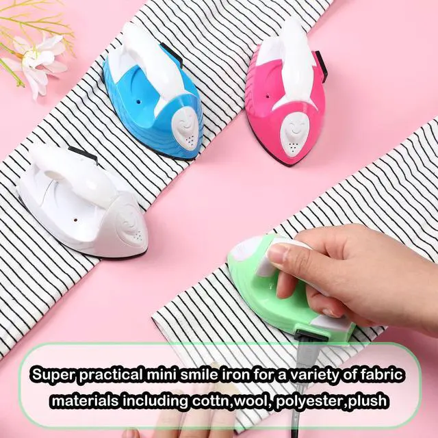 Alt view image 7 of 7 - Zhehao 4 Pcs Mini Craft Iron Mini Heat Press Small Iron 3.94 x 2.36 x 2.56 Portable Heat Transfer Machine with Charging Base Accessory for Fuse Bead Patch Clothe DIY Transfer Vinyl