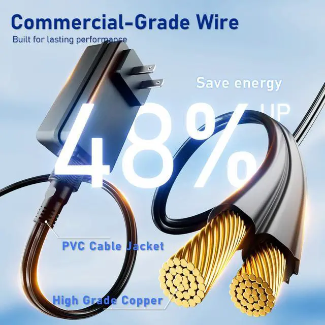 Alt view image 6 of 7 - 100FT Outdoor String Lights with Remote & Dimmable, 35+1 Shatterproof Waterproof Bulbs, Dimmable Outside Hanging Patio Lights for Backyard, Porch, Deck, Garden 2700K Warm White