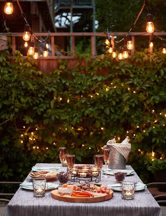 Alt view image 7 of 7 - Svater Outdoor String Lights Led, 105FT Commercial Grade Patio Lights with 1W Dimmable S14 Shatterproof Bulbs, Warm White and Weatherproof Strand - UL Listed Heavy-Duty Café Lights, Market Lights | Pa
