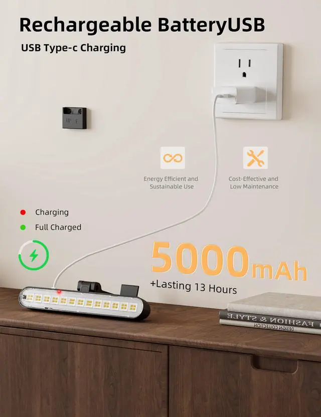 Alt view image 2 of 7 - Picture Light for Wall, Cordless Rechargeable Picture Light, 3 Pack Black | 3 Color Temperatures Rechargable Picture Light Battery Operated, Cordless Picture Light with Remote, Art Light for Paintings