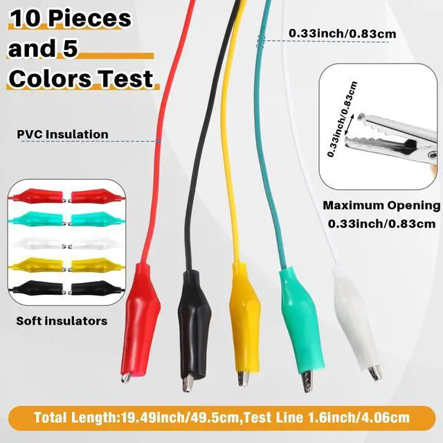 Alt view image 3 of 7 - Tujoe Vacuum-Rated Valve Core Remover Installer Tool with Refrigeration Repair Wrench Set 3/8" 1/4" 5/16" 3/16" Service Ratchet Wrench Hex Bit Adapter Cord Alligator Clips Test Leads