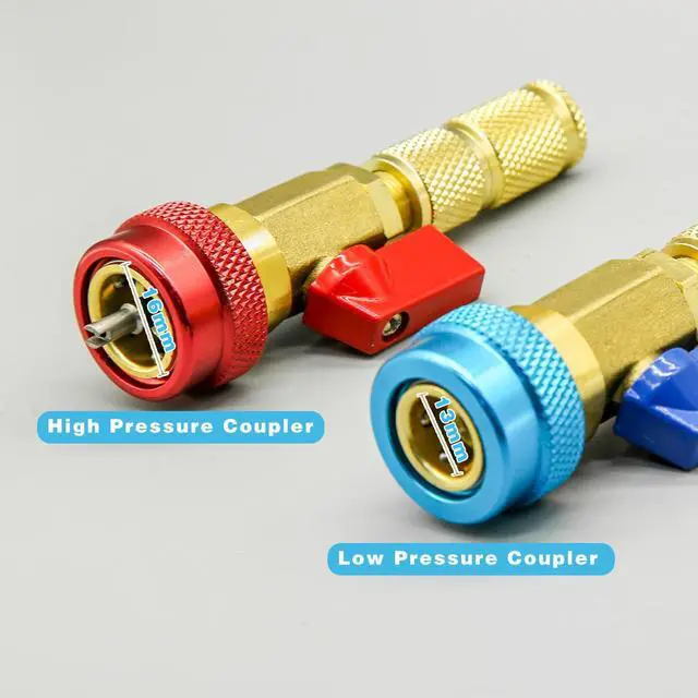 Alt view image 2 of 7 - 31Pcs R134A Valve Core Quick Remover Installer Tool Set, High Low Pressure AC Valve Core Removal Tool with R134A Valve Core AC Service Port Cap Valve Stem Kit for Refrigerant Air Conditioner System