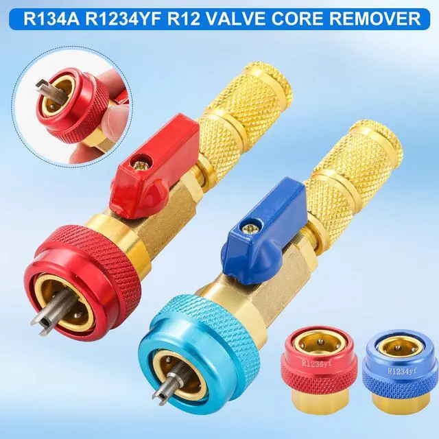 Alt view image 7 of 7 - R134A R1234YF R454B Valve Core Tool, 59PC Air Conditioning Valve Core Remover Installer Tool Set, High Low Pressure AC Valve Core Quick Remover Installer(AC R454b R22 R134a R1234YF)