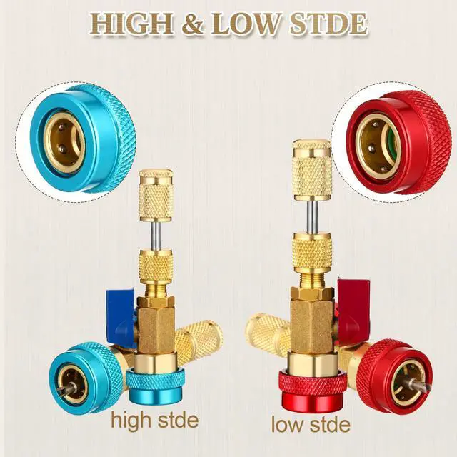 Alt view image 4 of 7 - DaisyInner 413 Pcs R134A Valve Core Tools A/C Refrigerant Valve Core Quick Remover and Rubber Sealing O Ring Kit 1/4 Replacement Gaskets Hose Seals for Automotive Air Conditioner System