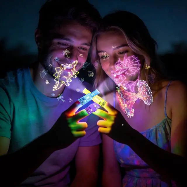 Alt view image 3 of 7 - 40PCS Dinosaur Party Favors LED Finger Lights for Goodie Bag Stuffers Set | 40pcs dinosaur LED finger lights with 6 designs, great for goodie bag stuffers, treat bags, and party decor.