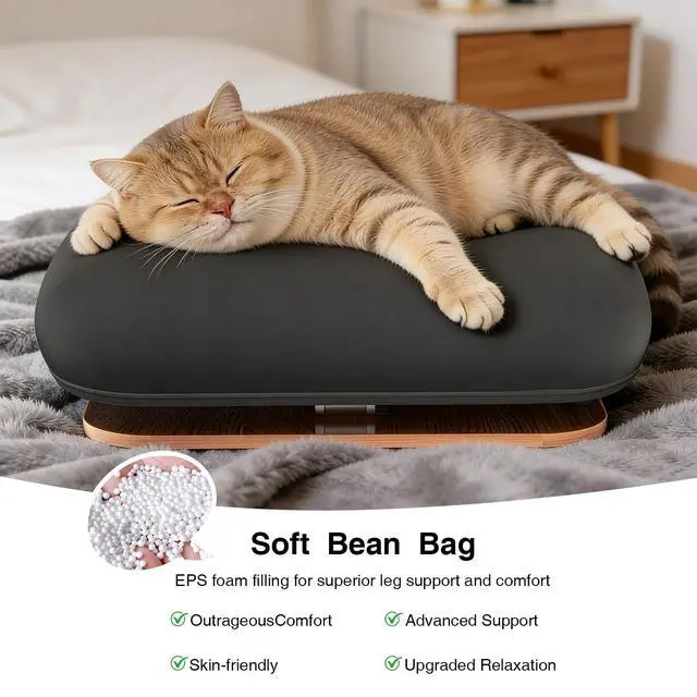 Alt view image 5 of 7 - Adjustable Laptop Lap Desk, Laptop Stand with Cushion Pillow for Bed | Height & Angle Adjustable Lap desk with Phone Holder, Bean Bag Pillow, for 4.7-16in iPhone, iPad, Tablet, Laptop & Macbook