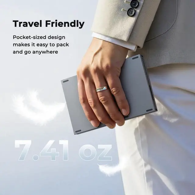 Alt view image 7 of 7 - Foldable Bluetooth Keyboard with Numeric Keypad, Portable Wireless, Black | Rechargeable pocket-size folding keyboard with numeric keypad, 3 devices for Windows, iOS, Android, tablets and laptops