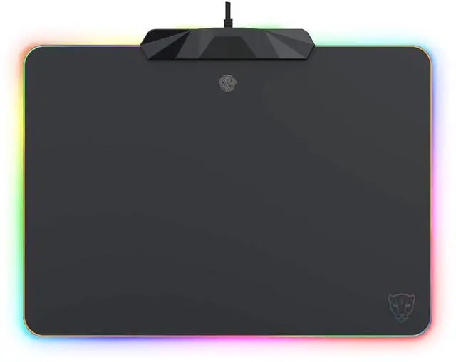 Main image of MOTOSPEED RGB Gaming Mouse Pad -LED Lighting Effects,Wired,Hard Surface Gamer Mouse Mat for Laptop Computer PC Games(13.8X9.8 Inch)
