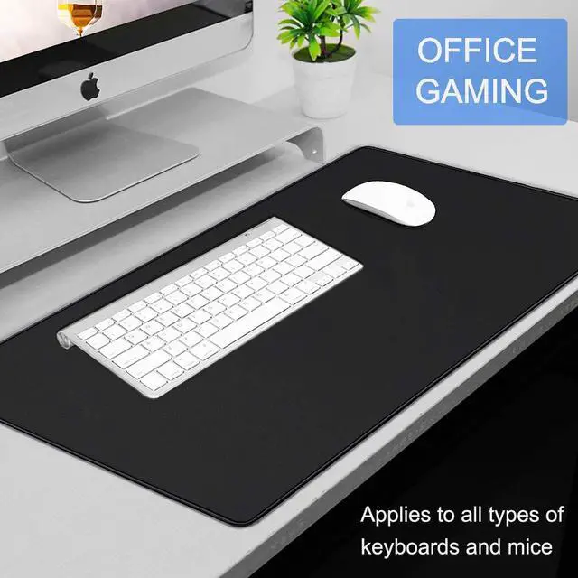 Alt view image 7 of 7 - Large Gaming Mouse Pad, 31.5x15.7 in Large Desk Computer Keyboard Mouse Mat | Gaming MousePad, Water Resist Non-Slip Mousepad Rubber Base Long XXL Large Extended Mat for Work & Gaming, Office Home, Bl