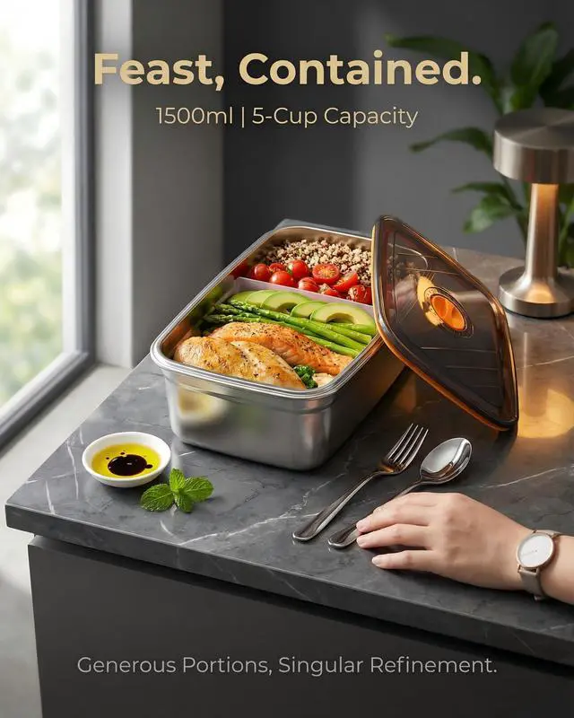 Alt view image 5 of 7 - RUDAP Cordless Electric Lunch Box, 24000mAh Rechargeable 1.2L Food Warmer with 5 Heating Modes, Auto Temperature Control, Portable Heated Lunch Box for Office, Truck & Travel