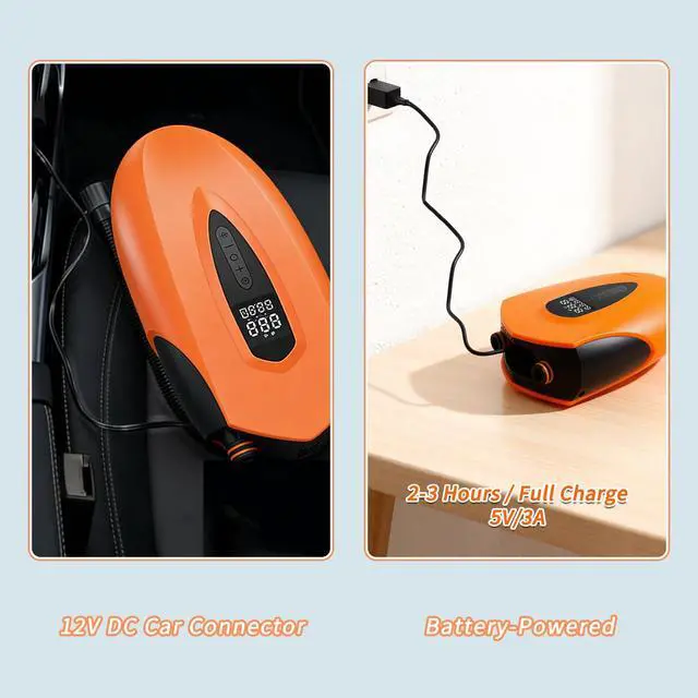 Alt view image 6 of 7 - Fisca Paddle Board Electric Pump 20PSI, Portable Rechargeable Paddleboard Pump, 12000mAh Dual Stage Inflation Deflation Auto-Off Air Pump for SUP, Kayak, Inflatable Boat, Tent