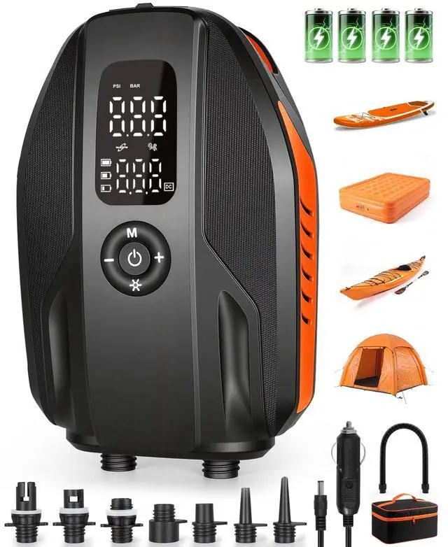 Main image of Paddle Board Electric Pump, 18000mAh Rechargeable 20PSI High Pressure SUP Pump, Intelligent Dual Stage Inflation & Deflation, Auto-Off for Stand Up Paddle Boards