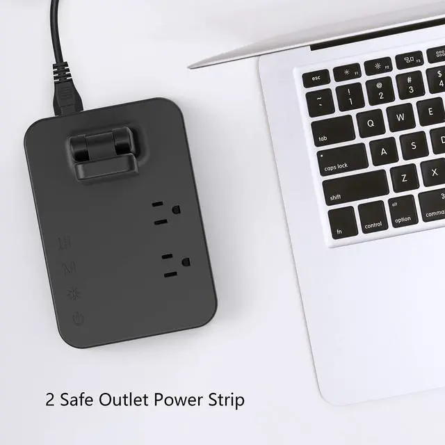 Alt view image 3 of 7 - Drevet LED Desk lamp with USB C Charging Port, Table Light with 3 USB Charger and 2 AC Power Outlet, 3 Color Model, 3 Level Brightness, Touch Control, Memory Function, Eye-Caring Office Foldable Lamp