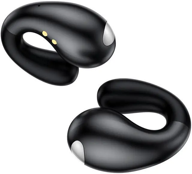 Main image of Boytond Ultra Open Ear Earbuds - Clip on Earbuds, Open Ear Headphones with Secure Lightweight Fit, Bone Conduction Sound and Bluetooth 5.3 for Running, Sports and Outdoor Travel, Midnight Black