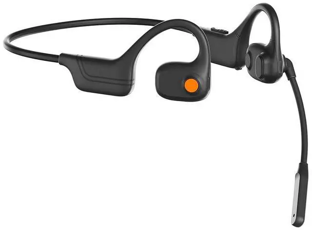 Main image of AYI Open Ear Air Conduction Bluetooth Headphone Dual Mic Rotatable Boom Mic Active Noise Cancellation IPX5 Waterproof Bluetooth 5.4 Pain-Free Design for Sports Work Outdoor Activities-DG Black