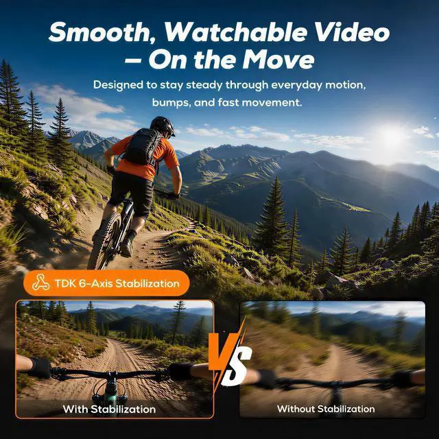Alt view image 4 of 7 - MusicCam Bone Conduction Headphones with Camera, Patented Design | 1080P hands-free POV recording with open-ear Bluetooth audio, IP68 waterproof for cycling, running and travel