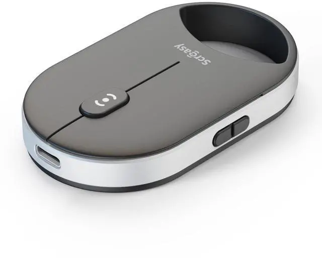 Main image of Pressure-Sensitive Infinite Free-Scroll Mouse | Small, Slim & Silent | 4000 DPI | Tri-Mode (Dual Bluetooth/2.4G/USB Wired) | Mini Portable Wireless Travel Mouse for Laptop, MacBook, iPad, PC