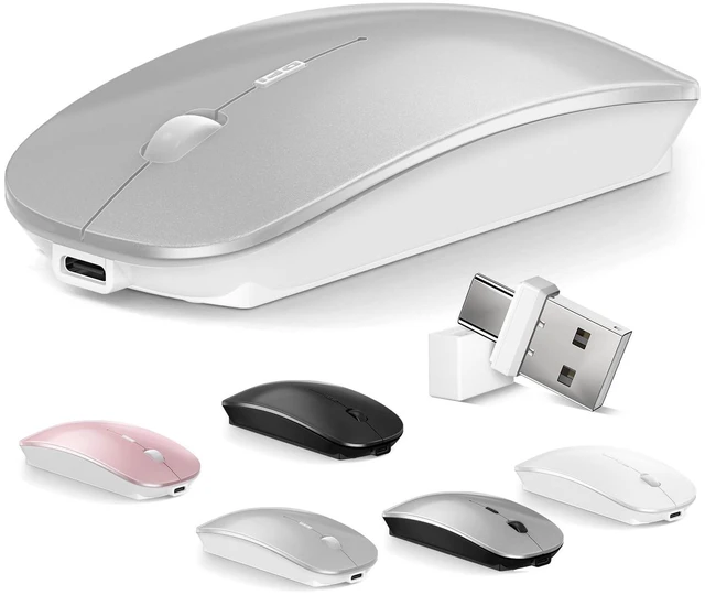 Main image of Mouse for MacBook Wireless Bluetooth Mice Laptop Mac Pro PC iPad Dual Mode