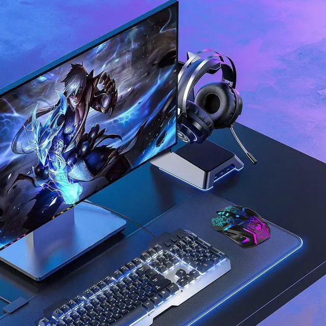 Alt view image 7 of 7 - Wireless Gaming Mouse,Rechargeable Computer Mouse with Type-C Fast Charging, Ergonomic Mouse with 3 Adjustable DPI, 6 Silent Buttons, LED Light, Long Battery Life for Laptop, PC, Mac