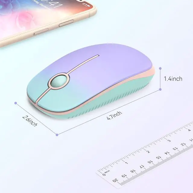 Alt view image 6 of 7 - Unipows Wireless Mouse-2.4G Slim Portable Computer Mouse with Nano Receiver