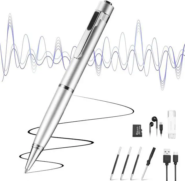 Main image of 64GB Voice Recorder with Playback: Digital Recording Device with Intelligent Noise Reduction for Meetings | Lectures | Course - Portable Audio Recorder for Student | Workplace Use