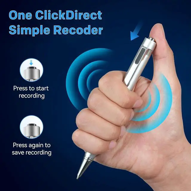 Alt view image 5 of 7 - 64GB Voice Recorder with Playback: Digital Recording Device with Intelligent Noise Reduction for Meetings | Lectures | Course - Portable Audio Recorder for Student | Workplace Use