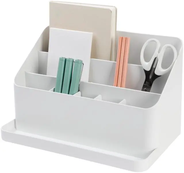 Main image of BLUE GINKGO Desk Organizer, Office Supplies, White, Made in Korea