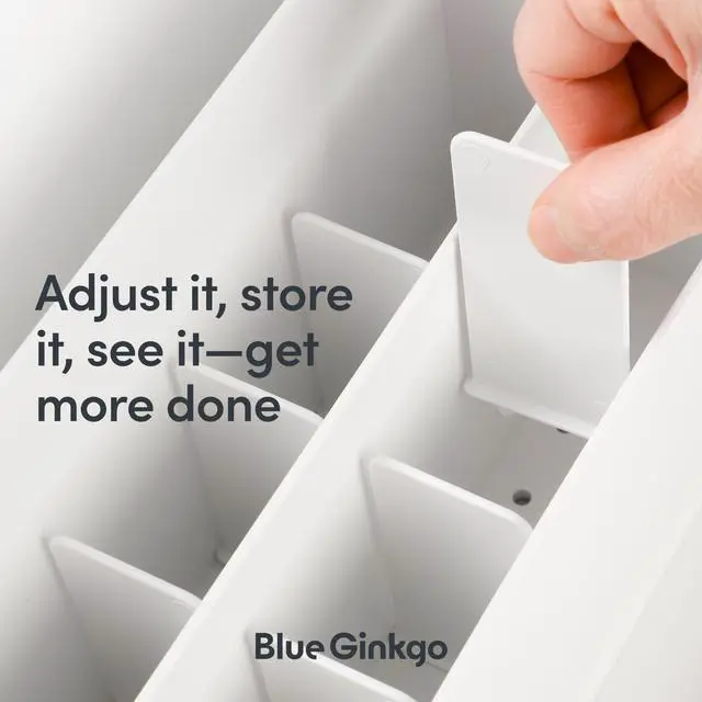 Alt view image 4 of 6 - BLUE GINKGO Desk Organizer, Office Supplies, White, Made in Korea