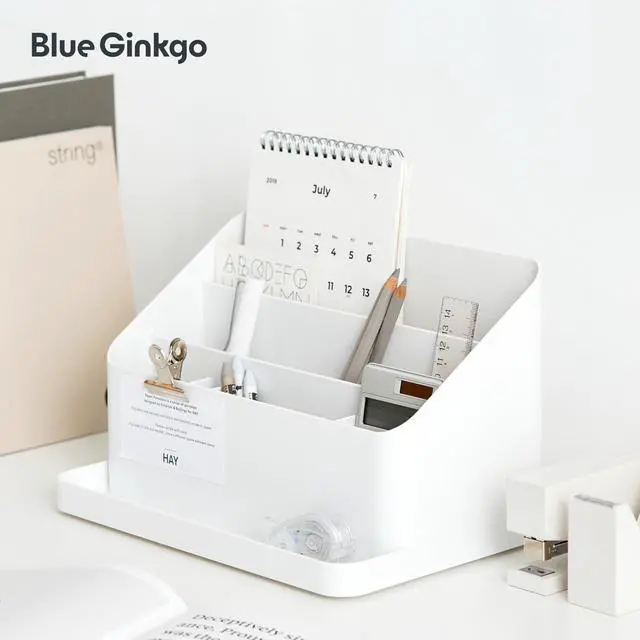 Alt view image 5 of 6 - BLUE GINKGO Desk Organizer, Office Supplies, White, Made in Korea