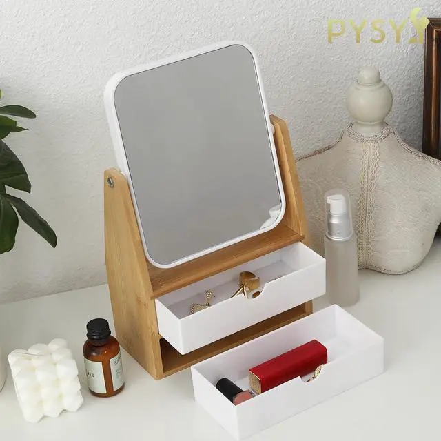 Alt view image 5 of 7 - 1x/5x Rectangle Magnifying Makeup Mirror, Jewelry and Cosmetics Storage Box