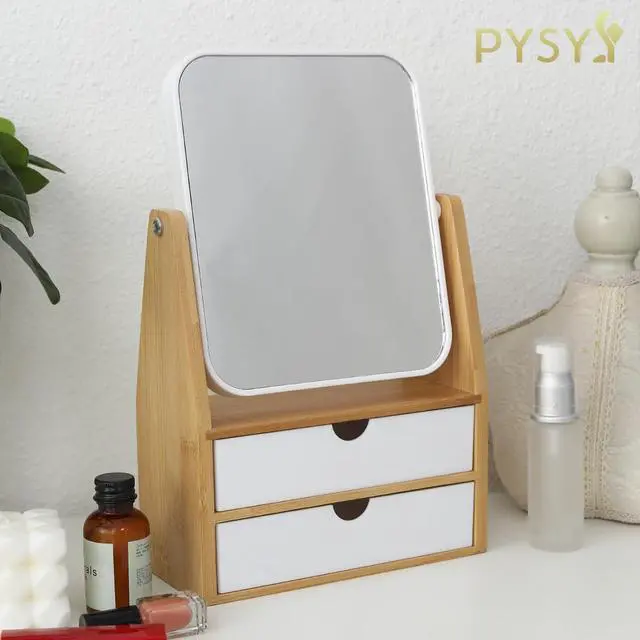 Alt view image 7 of 7 - 1x/5x Rectangle Magnifying Makeup Mirror, Jewelry and Cosmetics Storage Box