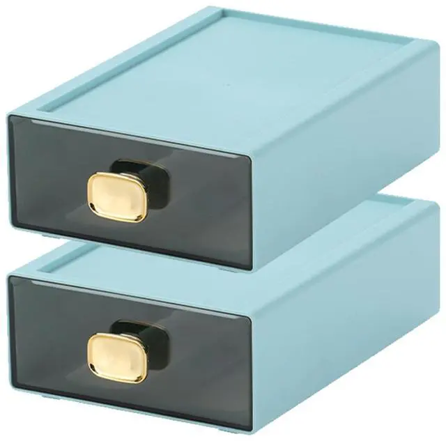 Main image of Desktop Storage Drawers, Stackable Countertop Organizer with Drawers