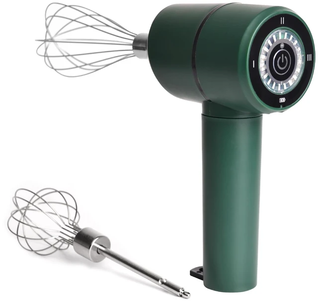 Main image of Cordless Hand Mixer, USB Rechargeable Electric Hand Mixer with 3 Speeds, Detachable Stainless Steel Whisks, Compact Egg Beater for Baking, Batter, Whipped Cream - Stress-Free Sage Green