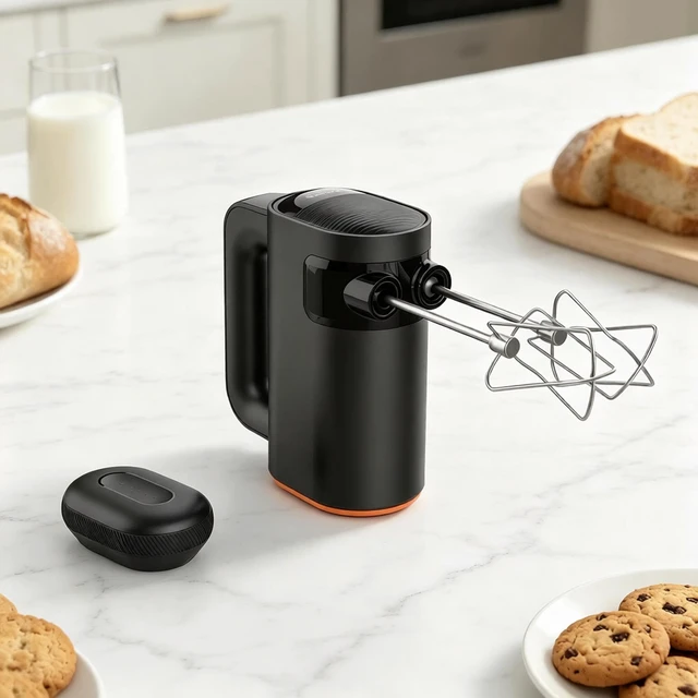 Alt view image 4 of 7 - Cordless Hand Mixer Electric,Removable battery,8-Speed,LED Digital Display
