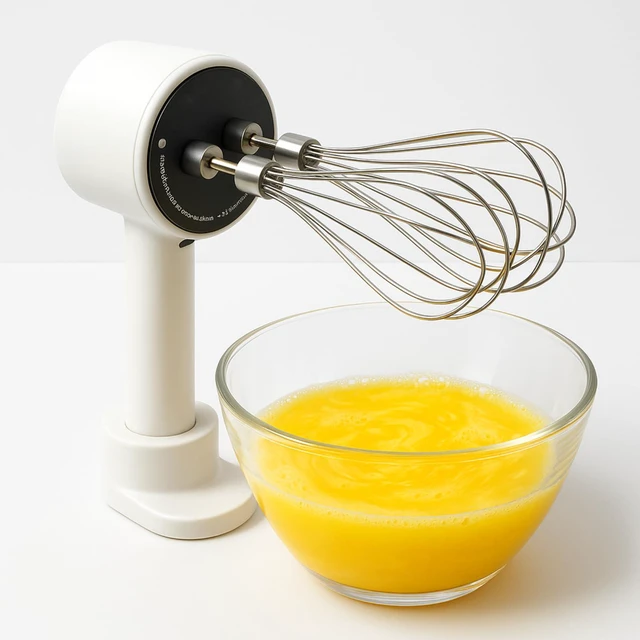 Main image of Cordless Electric Hand Mixer Dual Whisk Hand Mixer, Stainless Steel USB Rechargeable Low Speed Cordless Electric Hand Whisk for Baking Kitchen Whipping Mixing Egg Cake Dough
