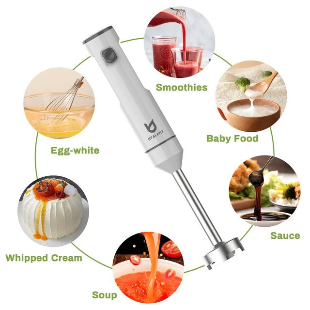 Alt view image 4 of 7 - UTALENT Cordless Hand Blender with whisk for Smoothies, Milkshakes & Soups