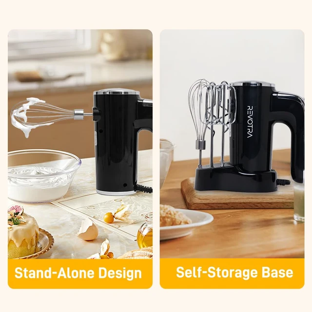 Alt view image 6 of 7 - Electric Hand Mixer, Handheld Mixer with LCD Display and Storage Base
