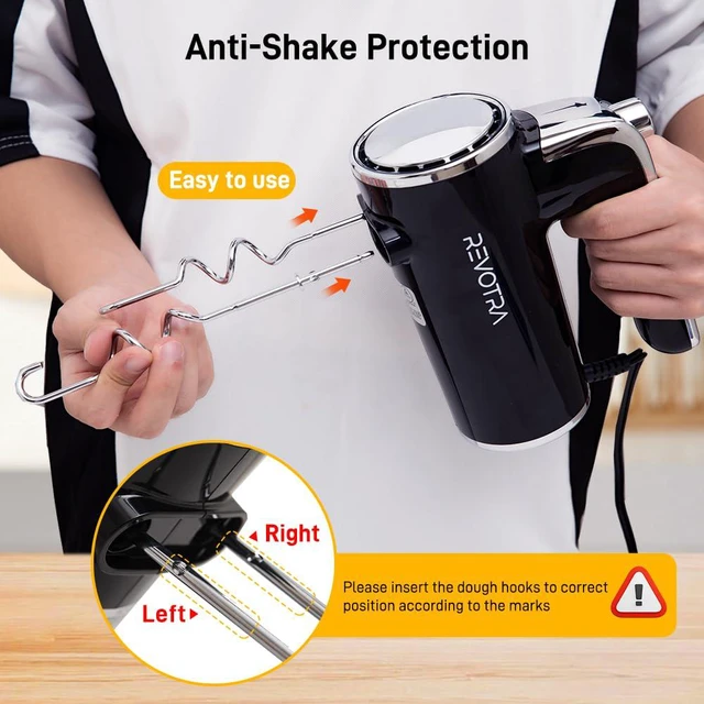 Alt view image 7 of 7 - Electric Hand Mixer, Handheld Mixer with LCD Display and Storage Base