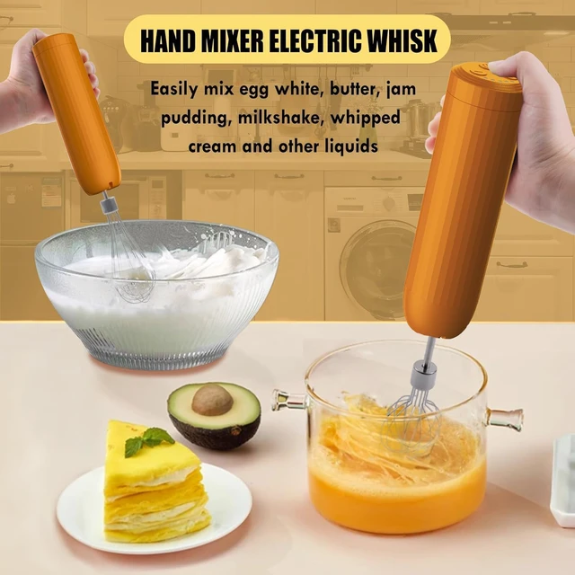 Alt view image 7 of 7 - 4-in-1 Electric Hand Mixer, Electric Whisk, Mini Onion Chopper 10Oz, Small Cordless Hand Blender, Milk Frother Wand for Coffee, Matcha, 4 Speed Rechargeable Food Processor for Baby Food Maker