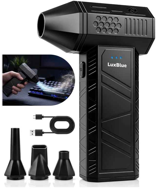 Main image of LuxBlue Compressed Air Duster, 130000RPM Air Blower with Brushless Motor