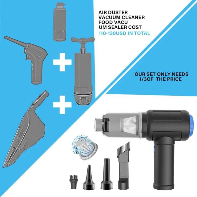 Alt view image 5 of 7 - Meudeen Air Duster - Computer Vacuum Cleaner - for Keyboard Cleaning - Cordless Canned Air - 110000RPM Powerful PC Cleaner(VC08)