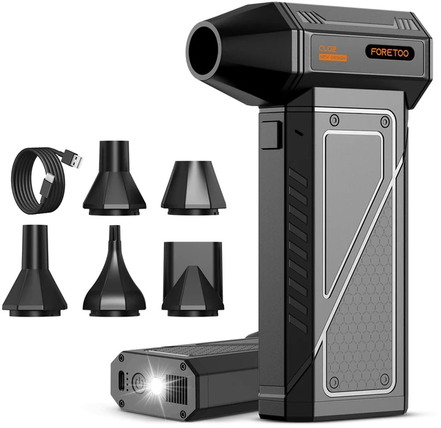 Main image of Compressed Air Duster-150000RPM Super Power Cordless Air Duster, Rechargeable Brushless Motor Durable Power Blower with SOS LED Light,Adjustable Dust Blower for Computer, Pet,Outdoor, House and Car