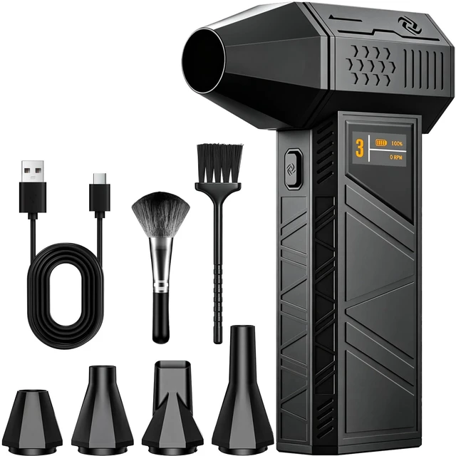 Main image of X3PRO Electric Air Duster, Powerful Turbo Fan 3 Speed Compressed Air Duster
