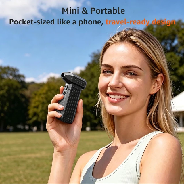 Alt view image 6 of 7 - aobo Compressed Air Duster,180000RPM 5-Speed Rechargeable Electric Air