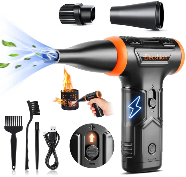 Main image of Compressed Air Duster - Electric Air Duster 110000RPM Super Power Canned Air, Variable Speed, Fast Charging Mini Dust Blower for Computer/Keyboard/House/Outdoor and Car, Replace Air Can