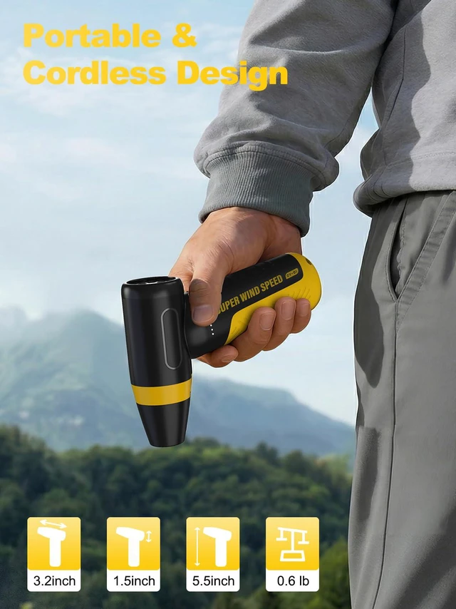 Alt view image 6 of 7 - Electric Compressed Air Duster & Blower, 150000 RPM, 3 Speeds