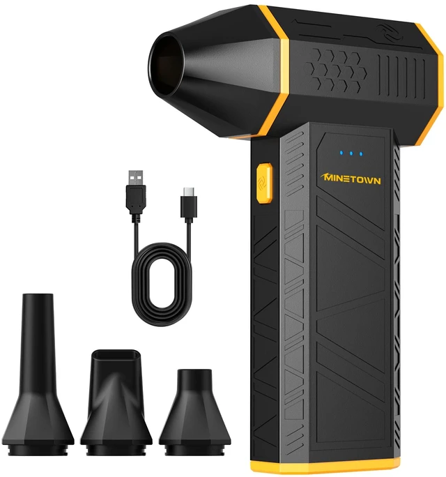 Main image of SwiftFlow X3 Compressed Air Duster-110000RPM Super Power Electric Air Duster, 3-Speed Adjustable Rechargeable Cordless Air Blower for Computer, Keyboard, Home, Outdoor and Car