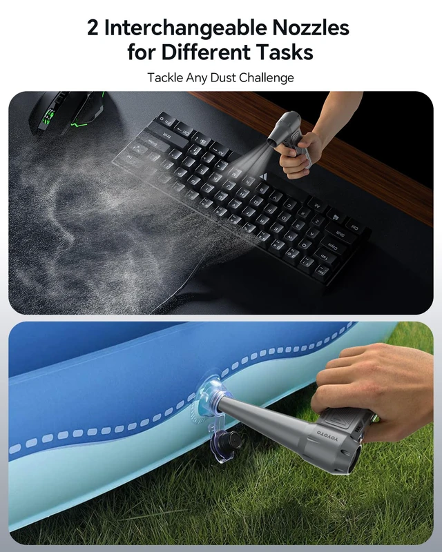 Alt view image 3 of 7 - Compressed Air Duster 300000RPM Powerful Electric Air Duster Rechargeable