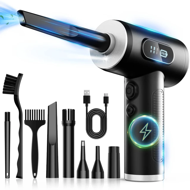 Main image of FRESMOL Compressed Air Duster, Rechargeable Cordless Electric Air Blower